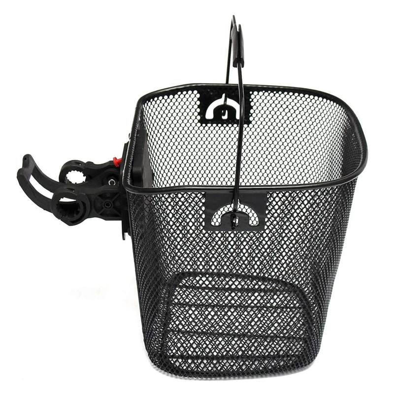 Flash Deal Metal Mesh Basket For Mtb Mountain Bike Cycling Bicycle Front Foldable Basket Riding Rear Pannier Quick Release Shopping Handl 5 Flash Deal Metal Mesh Basket For Mtb Mountain Bike Cycling Bicycle Front Foldable Basket Riding Rear Pannier Quick Release Shopping Handl 5