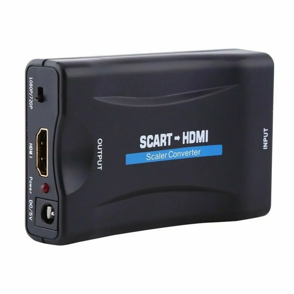  SCART Al Convertitore di HDMI Video Audio Adattatore di Segnale 1080P Convertitore di HDMI Supporto