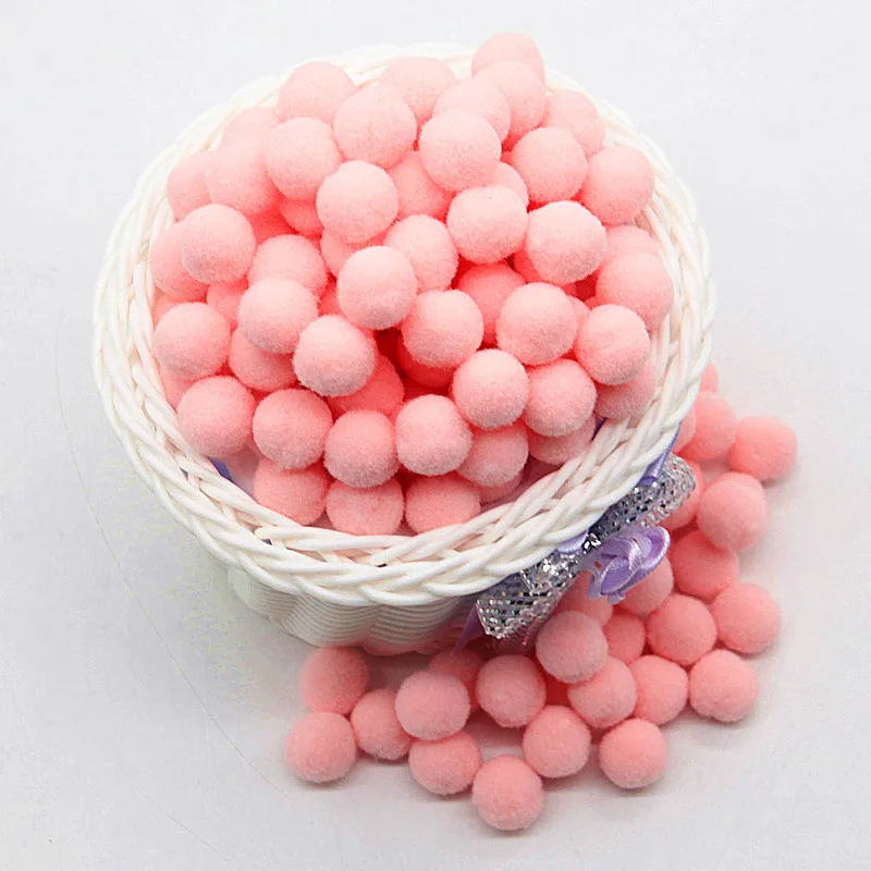 Pom Poms Craft Supplies 8mm 10mm 15mm 20mm 25mm 30mm Soft Fluffy Plush DIY Ball Home Decor Sewing