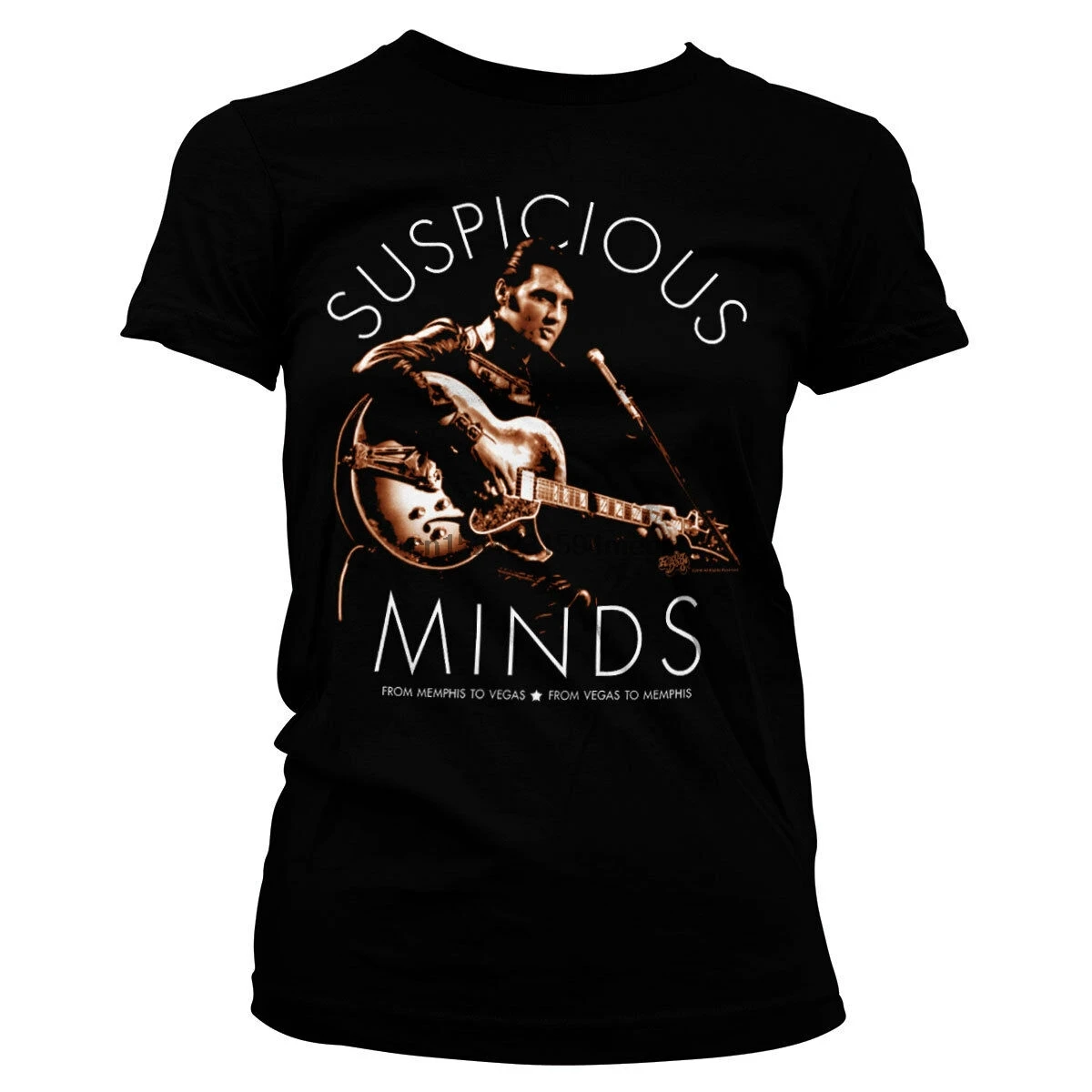 Official Licensed Elvis Presley - Suspicious Minds Girly Women T-Shirt | Мужская одежда
