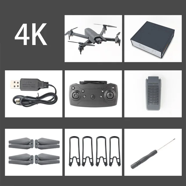 4k Дрон 4K с камерой HD видео живой вертолет складной Дрон FPV Квадрокоптер Дрон X Pro Дрон VS Дрон E58 E520S игрушки - Цвет: 4k