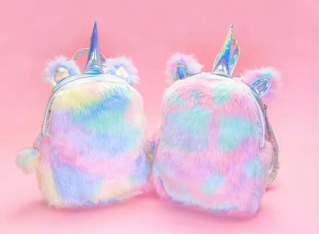 

plush unicorn bag cartoon unicorn bag for students best Christmas/New Year gift lovely rainbow plush bags