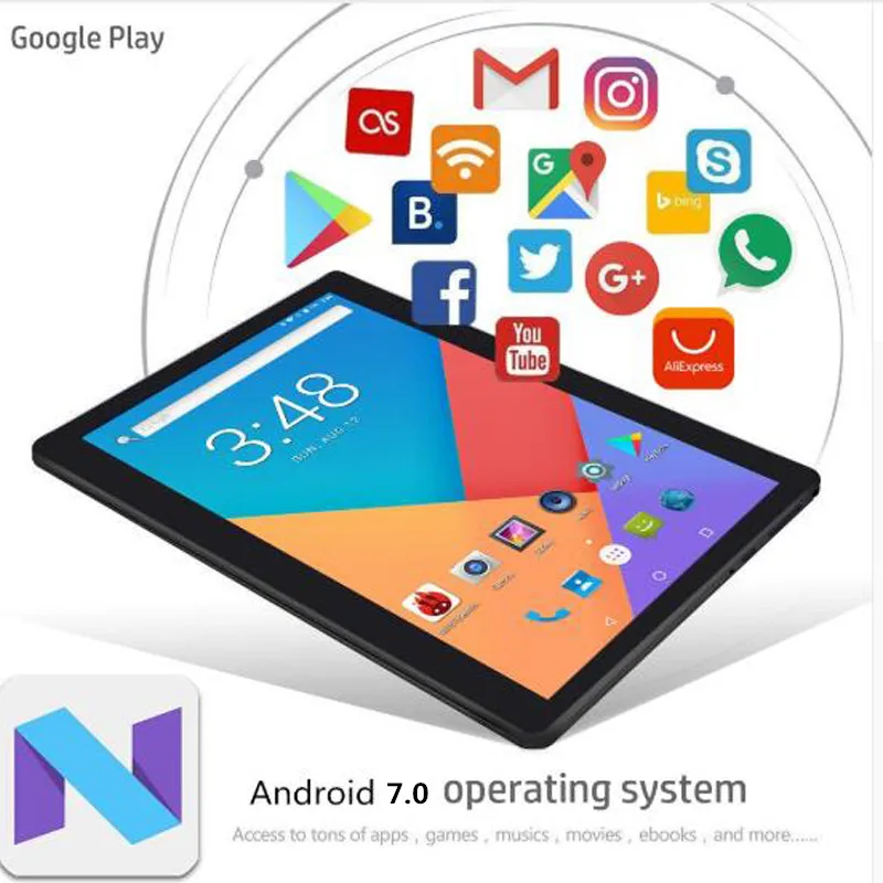 Бесплатный подарок 128 ГБ tf карта планшет MID Global Bluetooth Wi Fi фаблет Android 9 0 10 1 дюймовый