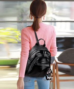 

2020PU Leather WOMEN'S Backpack Waterproof Diaper Bag Casual Travel Bag Fashion Backpack canvas backpack bag pack