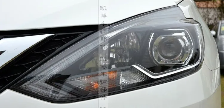 Для Nissan Sylphy крышка фары 16-18 фары прозрачный оттенок Sylphy стеклянная крышка фары маска фара капот 2шт