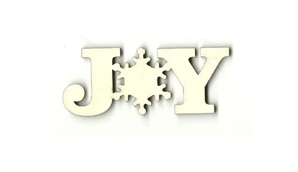 Joy Снежинка-Лазерная вырезанная НЕОБРАБОТАННАЯ древесина
