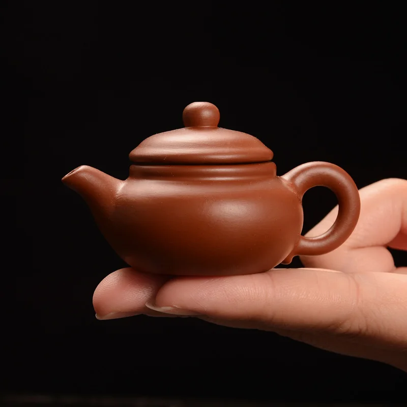 1 PCS Purple Clay Finger Teapot Tea Pet Small Pocket tea Set Ornaments tea Accessories Boutique Tea Table Decoration