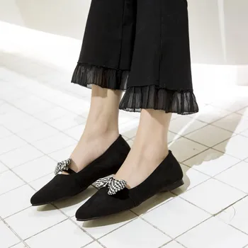 

Oversized ladies high heels women shoes woman pumps Butterflyknotted suede single shoe