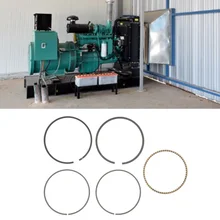 Piston Ring 2 Set Gasoline Generator Piston Ring Replacement Accessories Parts Fit for 168F/5.5 6.5