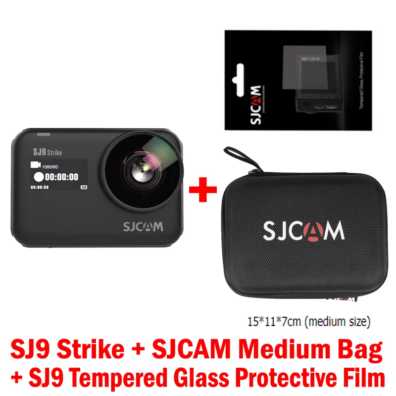 SJ9 Strike SJCAM SJ9 серия SJ9 Strike/Max GYRO/EIS 10 м Корпус Водонепроницаемый 4 к Экшн-камера потоковая 2,4 г Wifi спортивная видеокамера DVR камера - Цвет: SJ9 Strike