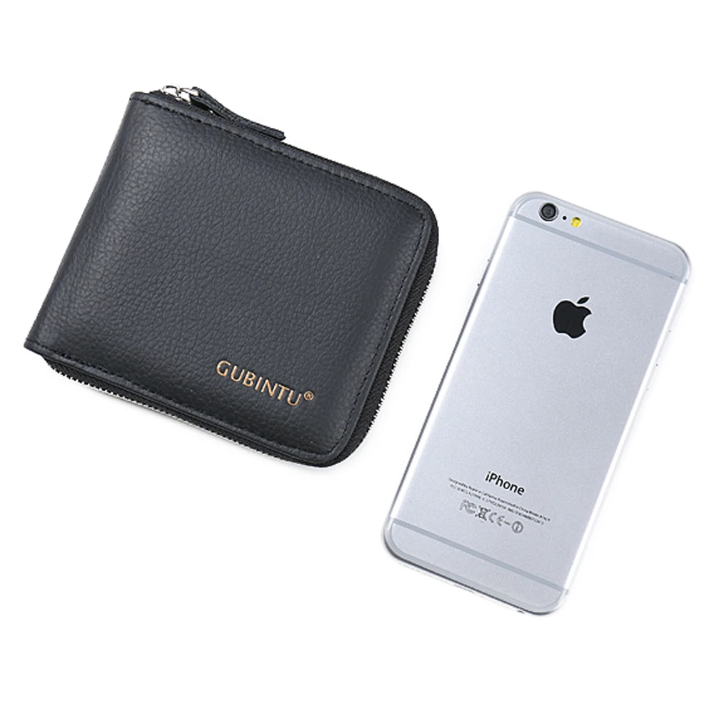

Men Short Wallets Genuine Leather Purses Card Holder Coin Pocket Men's Leather Short Design Zipper Money Bag Wallet Gift For Men