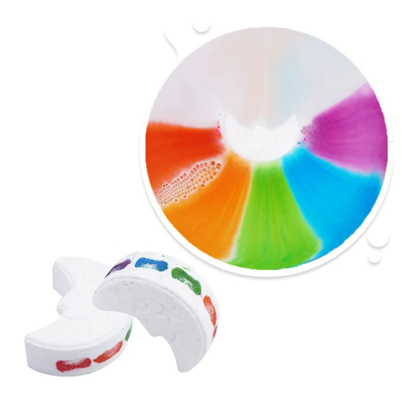 4 Styles Rainbow Exfoliating Bombs Care Body Moisturizing Massage Skin Brush Bath Ball Cleaner Stress Relief Spa