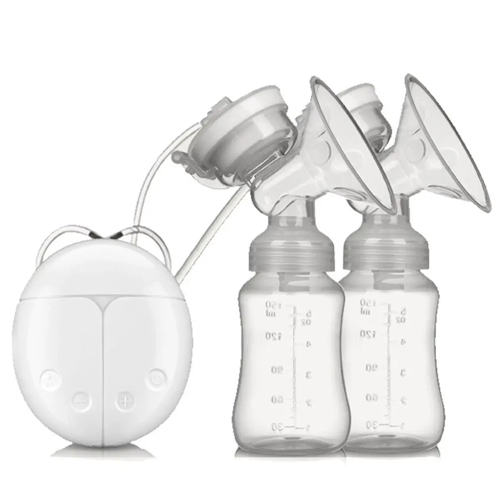 Двойной Электрический молокоотсос с молочной бутылочкой для младенцев USB BPA бесплатно мощная грудь насосы для грудного вскармливания
