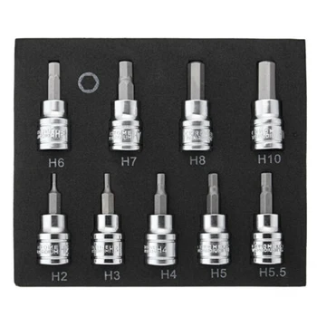 

Socket Adapter Drill Bits Set Hex Shank T10-T55 H2-H10 Repair Impact Driver Tool