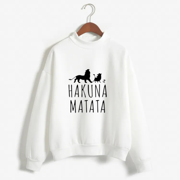 Женские толстовки HAKUNA MATATA с буквенным принтом; kawaii; крутая одежда в стиле хип-хоп для девочек; весеннее пальто; толстовка с джокером; зимняя куртка