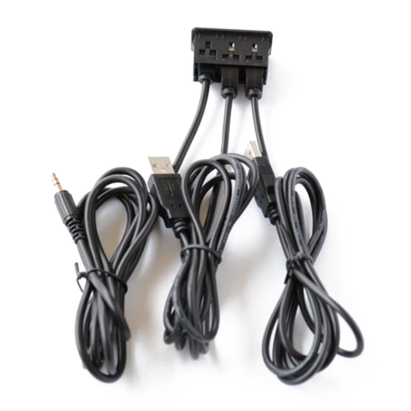 Квадратный удлинитель с 2 портами двойной USB AUX для автомобиля грузовика лодки
