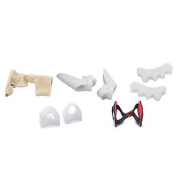 

5PCS/SET Silicone Toe Separator Stretchy Thumb Valgus Corretcor Dual Toe Protector Foot Care Tool Universal for Men Women