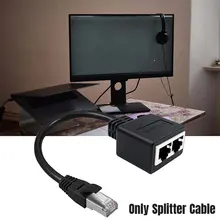Adaptateur de câble Ethernet RJ45, séparateur 1 mâle à 2 femelles, prise réseau LAN, accessoires numériques