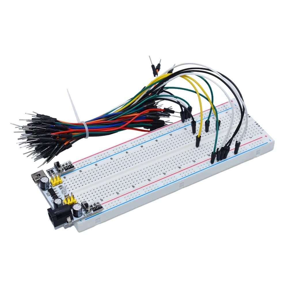 NEW MB-102 MB102 Breadboard 400 830 Point Solderless PCB Bread Board Test Develop DIY for arduino laboratory SYB-830