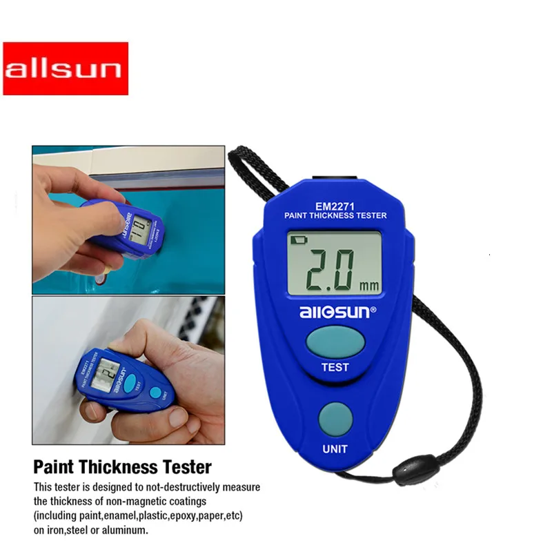 

All-Sun EM2271 Digital LCD Coating Thickness Gauge Car Painting Thickness Tester