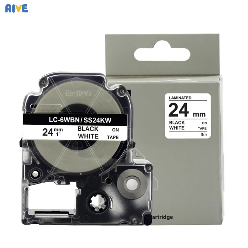 Aive 24 мм этикетки SC24YW совместимы с EPSON LW-700 600P 1000P Z900 kingjim SR3900C SR550C принтер для