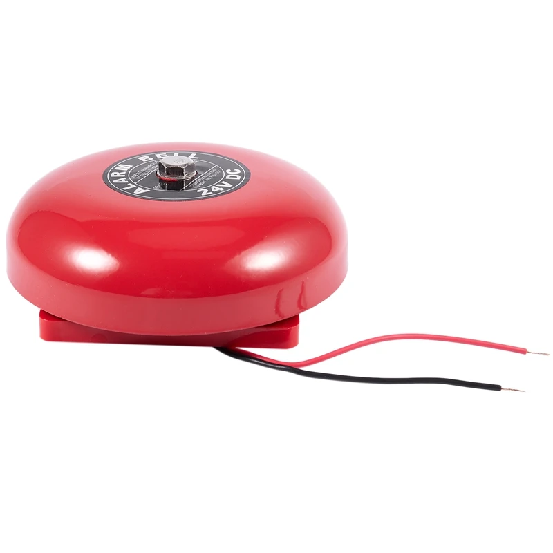 Топ DC 24V 25mA 95db 150 мм " Диаметр металлический Электрический круглый звонок красный