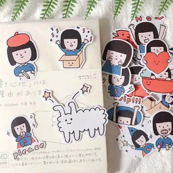 

28Pcs/Set Cartoon Japan Happy Girl Student Sticker DIY Craft Scrapbooking Album Journal Planner Decorative Stickers