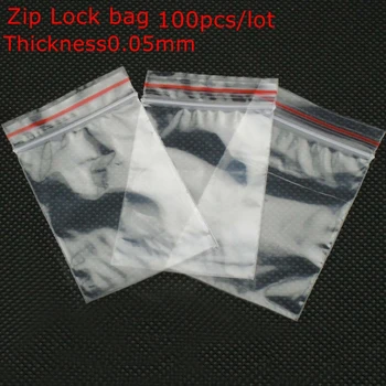 

Zip Lock Plastic Bags Reclosable Transparent Jewelry/Food Storage Bag Kitchen Package Bag Thickness 0.05mm 100pcs/lot