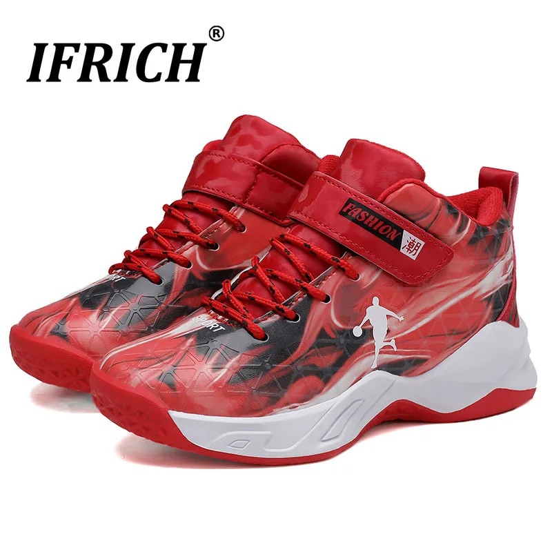 

Basketball Boots for Boys Girls Autumn Winter Big Kids Sport Training Shoes Anti Slip Outdoor Gym Sneakers Children Basketball
