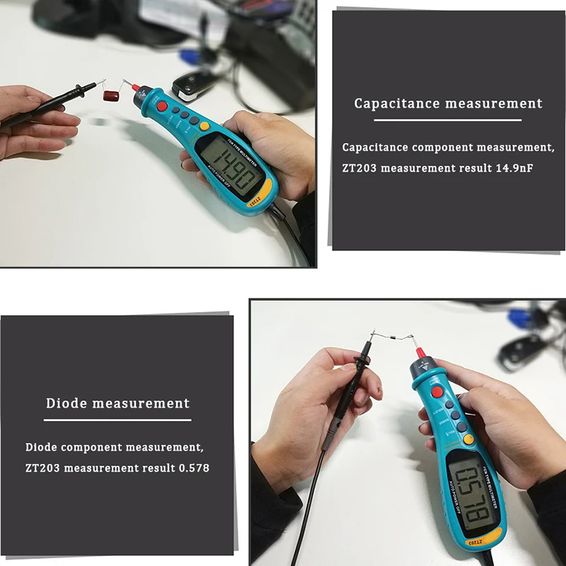 B01 Pen Type LCD Digital Multimeter Auto-Range True RMS NCV 6000 Counts AC/DC Voltage Electronic Meter Car Multimeter Tester