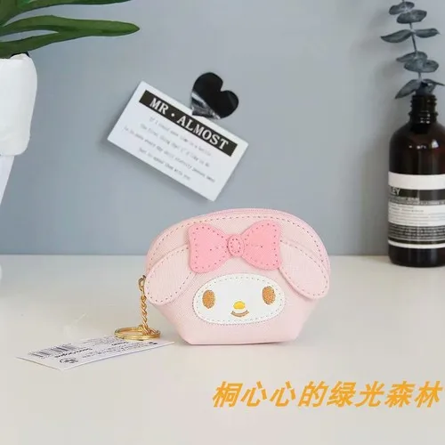 Мультяшный кошелек hello kitty My Melody Cinnamoroll pompomprin, сумка для монет, сумочка, сумка на цепочке для ключей, сумка для женщин, кошелек, кошелек для девочек - Цвет: 2