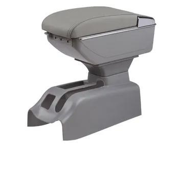 

For Volkswagen Bora Golf 4 armrest box central Store content Storage box cup holder ashtray console arm PU Leather car styling