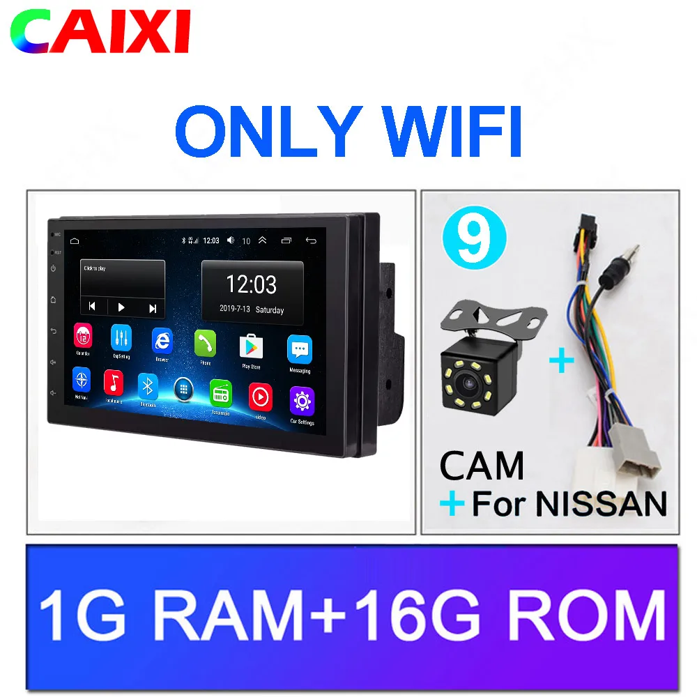 CAIXI RAM2G+ ROM32G Android 8,1 4G Автомобильный Радио Мультимедиа Видео плеер навигация gps для Volkswagen Nissan hyundai Kia Toyota CR-V - Цвет: 716-16-NISS-CAM