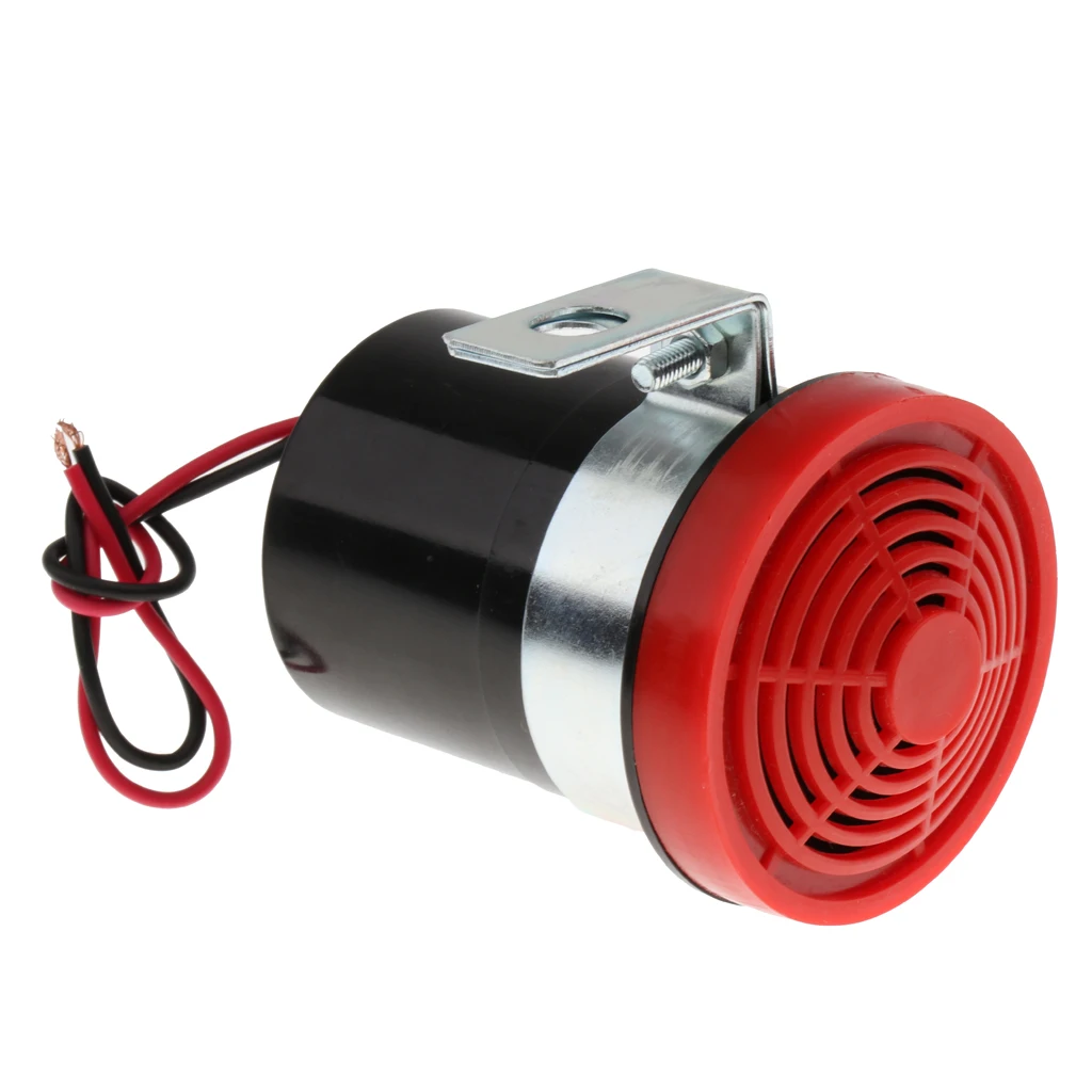 DC 12V/24V Auto Car Backup Reversing Warning Siren Beep Sound Alarms Horns Red DC 12V/24V Auto Car Backup Reversing Warning Siren Beep Sound Alarms Horns Red