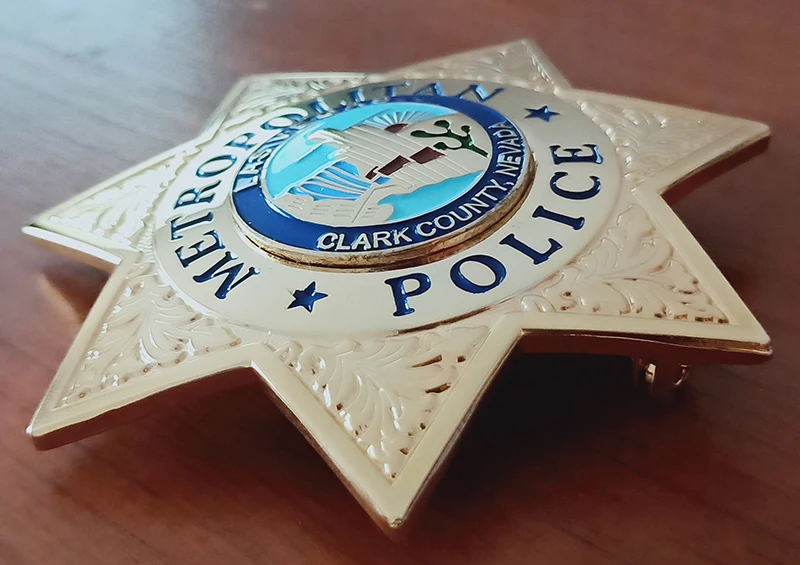 Реплика Фильма Prop Pin Badge Коллекция-METROPOLITAN POLICE LASVEGAS Кларк графство, Невада значок