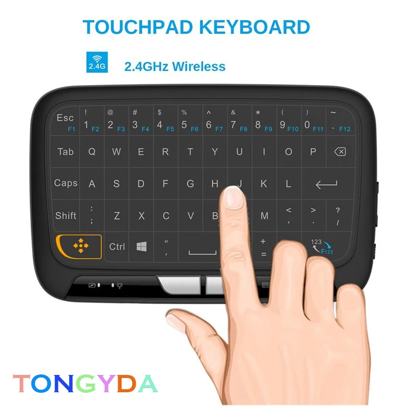 

English Mini Keyboard 2.4G RF Air mouse Wireless Keyboard Remote Control With Voice Backlight for Android Smart TV Box X96 MAX