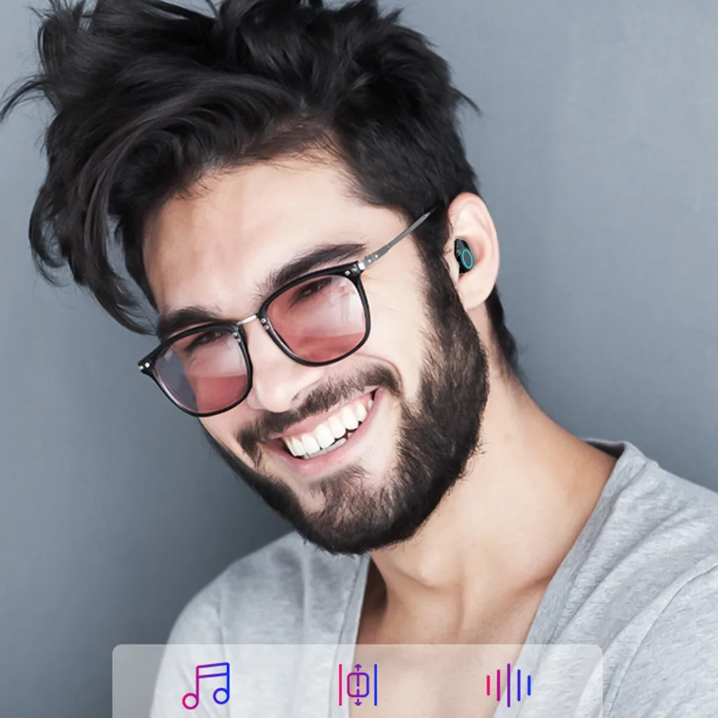 Binmer Bluetooth наушники Bluetooth 5,0 спортивные наушники водонепроницаемые и долговечные басовые беспроводные наушники Headset-L109