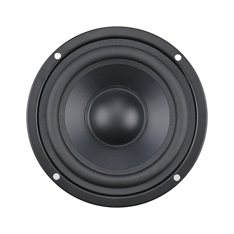 Enhanced Audio 4-Inch 80W Hi-Fi Midrange Speaker with Rubber Surround and Matte Coated Paper - Single Unit