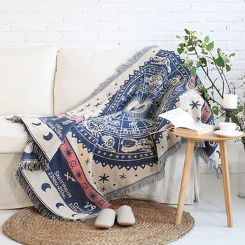 

Vintage Soft Comfortable Blanket Throw Rug Couch Soft Sofa Lounge Chair Washable Blanket Slipcover Hanging Taperstry Home Decor