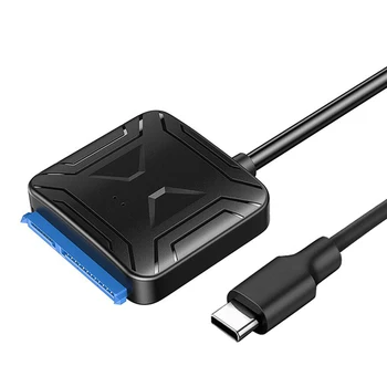 

SATA to USB C Cable USB 3.1 Type C to 2.5 3.5 inch SATA III Hard Drive Adapter External Converter for HDD SSD Data Transfer 0.4m