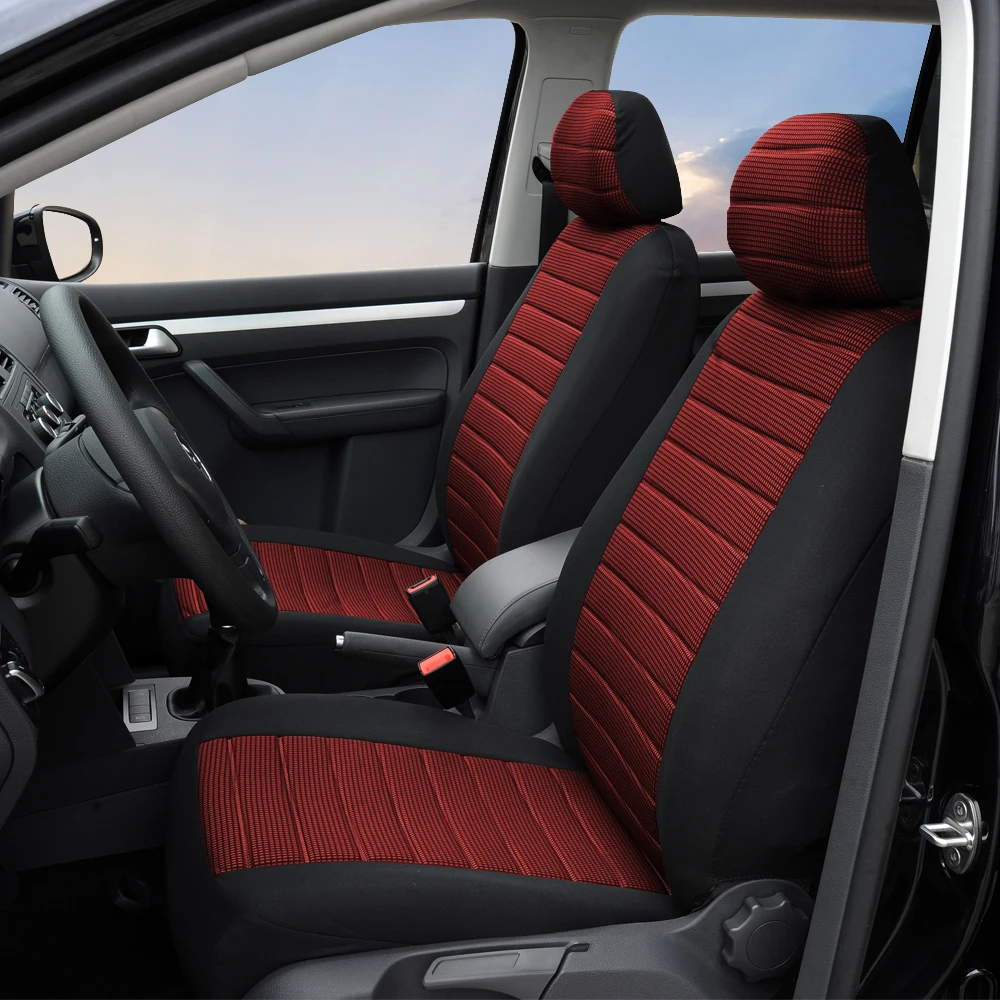 AUTOYOUTH 7-teiliger Autositzbezug aus Polyesterfaser, universeller Sitzbezug, Airbag-kompatibel, für den Innenraum von Honda und Nissan X-Trail. – Detail 7