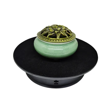 

20.5cm Jewelry Display Stands Electric Rotating Motorized Rotary Turntable Mirror Modeldisplay Stand Base USB/Battery Powered