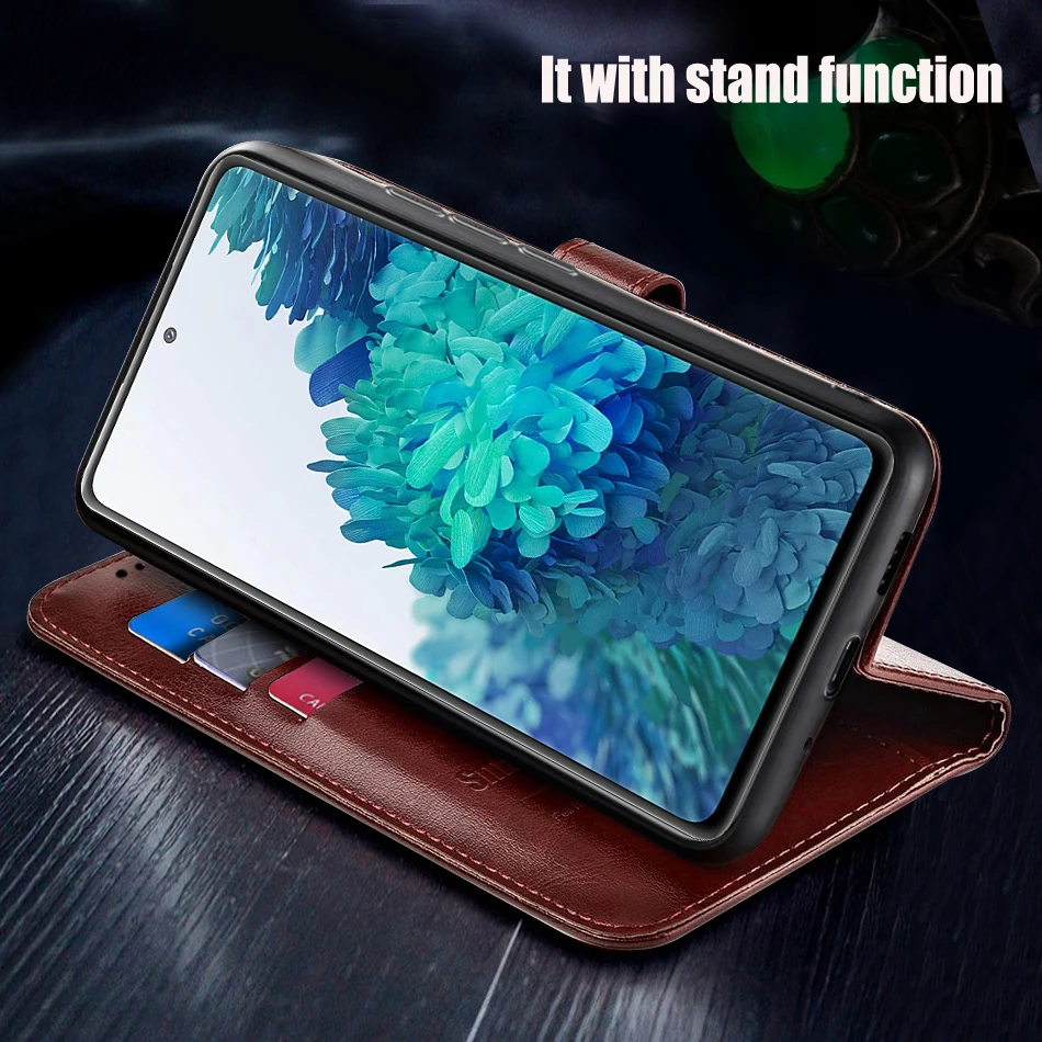Elegant Leather Flip Wallet Case – Premium Phone Cover