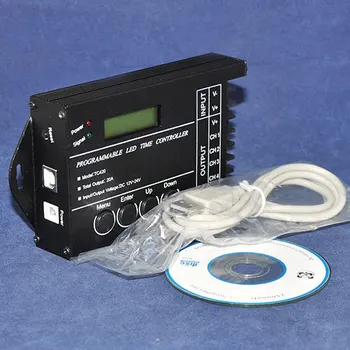 

20A 5 Channel Output computer programmable Led Time Controller TC420 Assemble with USB cable LCD display with backlight