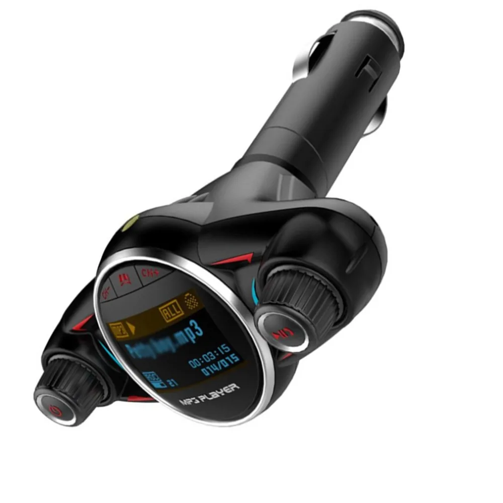 Автомобильный беспроводной Mp3 передатчик автомобильный Fm Tf карта музыкальный плеер телефон Hands-Free профессиональный модный портативный