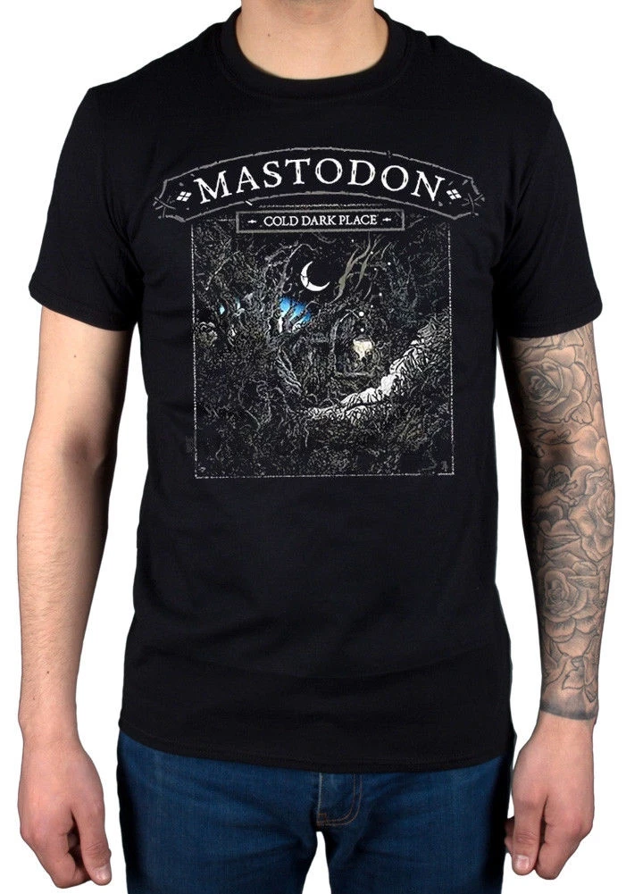 Official Mastodon Cold Dark Place Ex Tour T-Shirt Octo Freak Blood Mountain 100% cotton tee shirt tops wholesale |