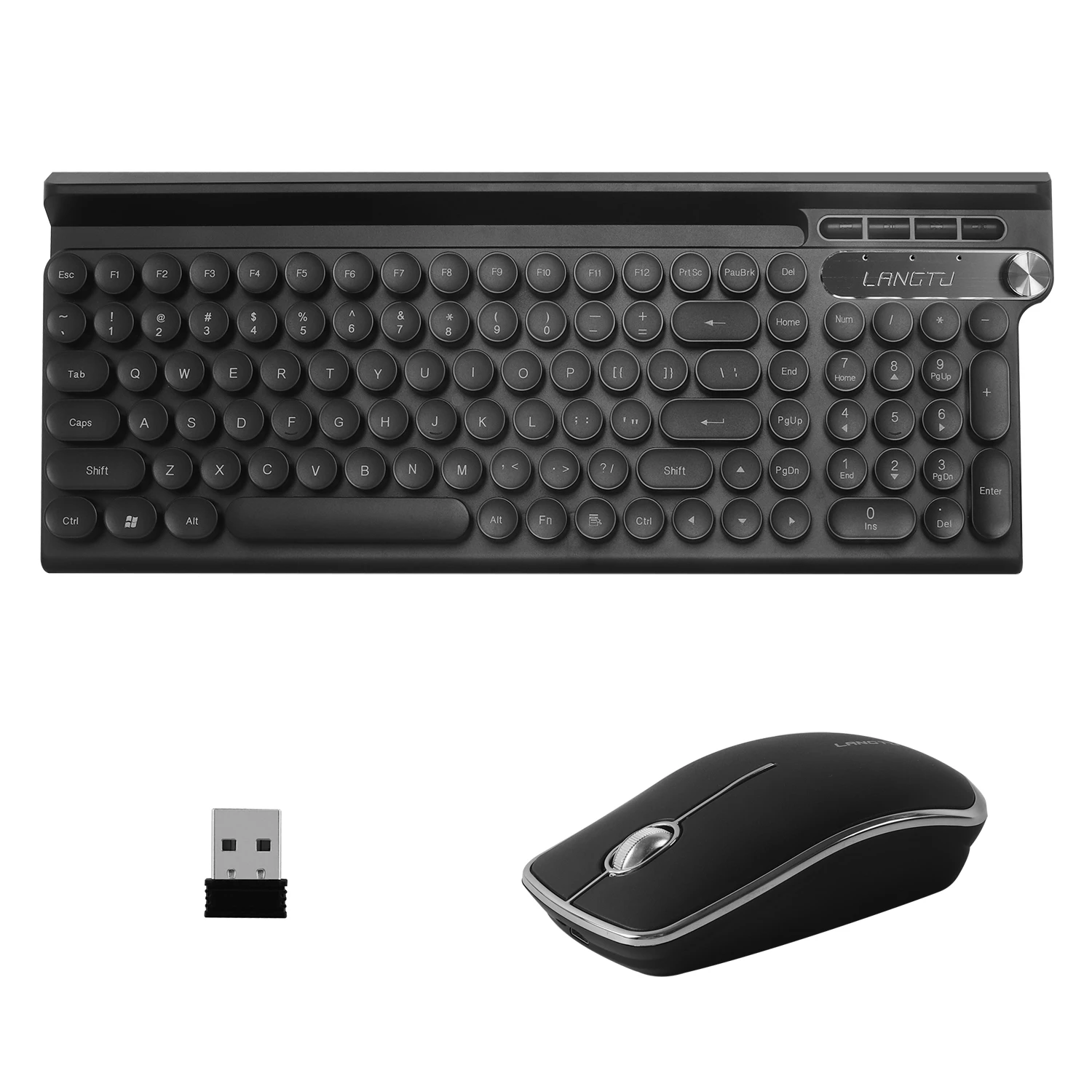2.4g Ultra Thin Wireless Rechargeable Keyboard Mouse Combo 1600dpi 102 Key Keyboard For Laptop Desktop Pc Home Office Use - Keyboard Mouse Combos - AliExpress