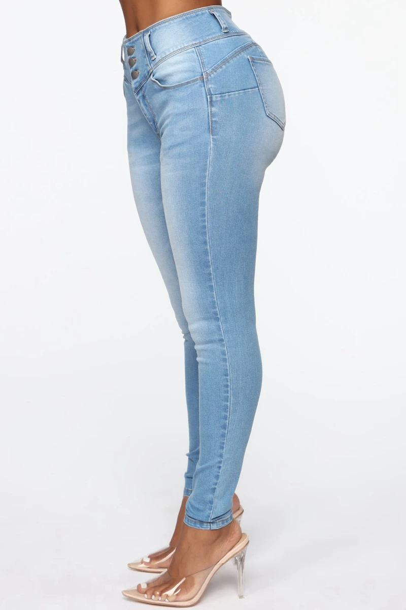 Goede Mode skinny jeans vrouwen mom jeans broek boyfriend jeans voor vrouwen hoge taille push up plus size dames Potlood Jeans denim 2019