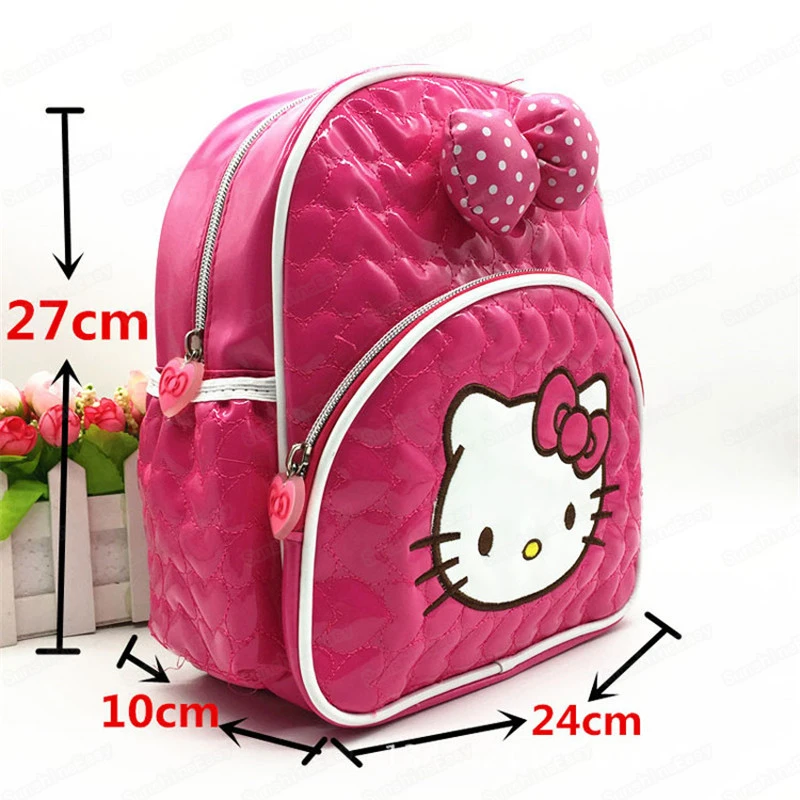 Детский мини-рюкзак HELLO KITTY, женская сумка на одно плечо из искусственной кожи, Многофункциональный маленький рюкзак для девочек, Женский студенческий рюкзак