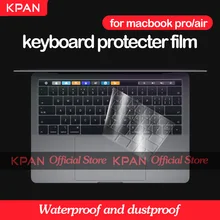 KPAN-Protector de teclado para Macbook Air Pro, 13, 14, 16, 2021, silicona fina, transparente, película de TPU, EE. UU., UE, A2237, A2238, A2442, A2485
